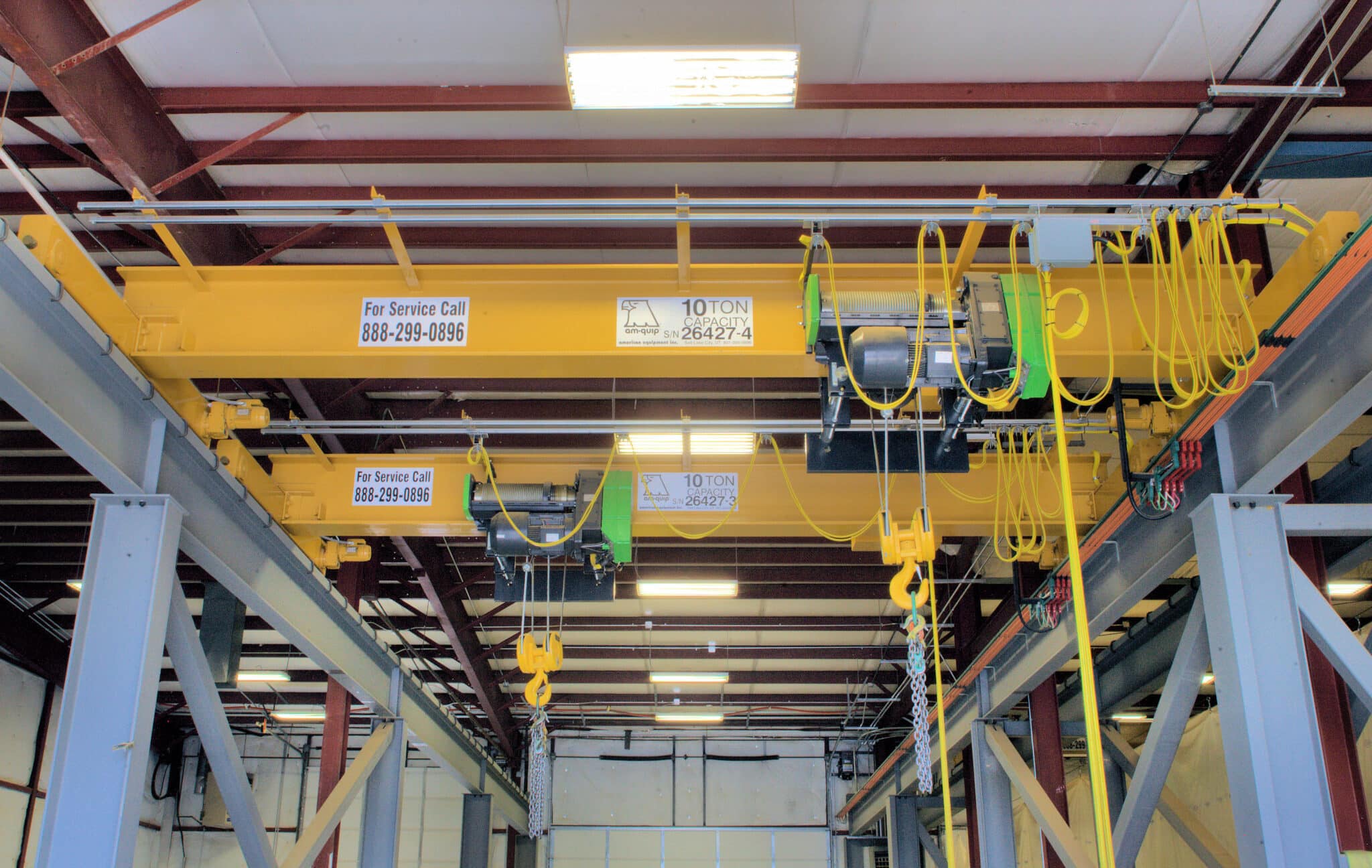 American Equipment 10 Ton Industrial Crane and Hoists